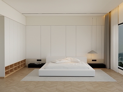 现代日式家居卧室 日式简约 现代简约