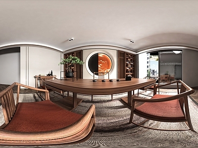 现代室内HDR 茶室HDR