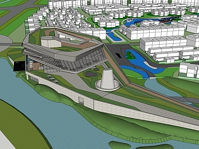 现代售楼处建筑 集合建筑
