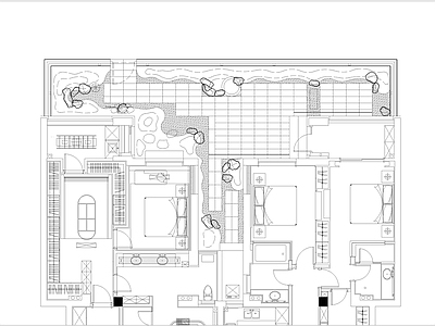 中式日式庭院 55平 禅意庭院 私家庭院 施工图