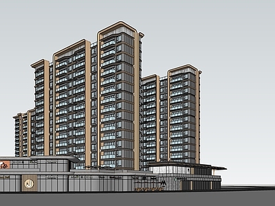 现代轻奢售楼处建筑 海派