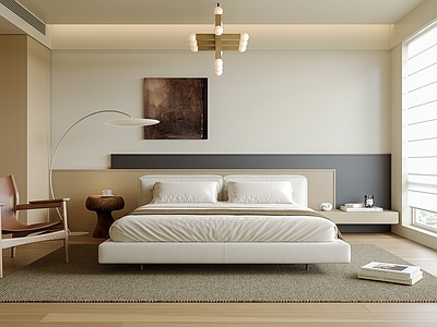 现代中古家居卧室 主卧 次卧