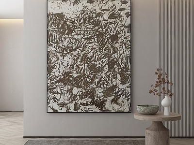 现代侘寂挂画 油画 书房挂画 茶室挂画 客厅挂画 玄关挂画