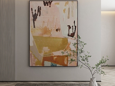现代侘寂挂画 油画 书房挂画 茶室挂画 客厅挂画 玄关挂画