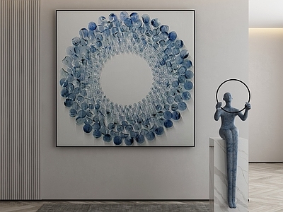 现代侘寂挂画 油画 书房挂画 茶室挂画 客厅挂画 玄关挂画