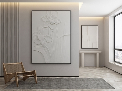 现代侘寂挂画 油画 书房挂画 茶室挂画 客厅挂画 玄关挂画