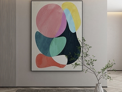 现代侘寂挂画 油画 书房挂画 茶室挂画 客厅挂画 玄关挂画