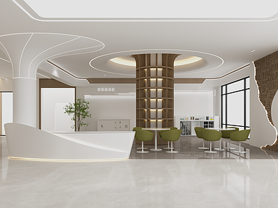 现代服务中心 大厅休息区