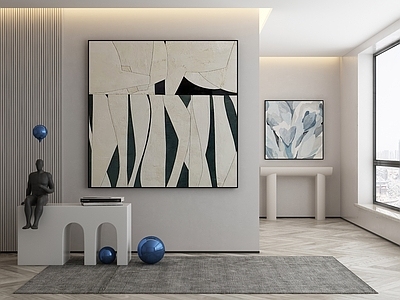 现代侘寂挂画 油画 书房挂画 茶室挂画 客厅挂画 玄关挂画