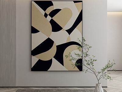 现代侘寂挂画 油画 书房挂画 茶室挂画 客厅挂画 玄关挂画