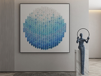 现代侘寂挂画 油画 书房挂画 茶室挂画 客厅挂画 玄关挂画