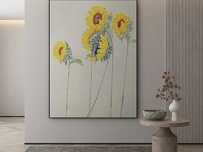 现代侘寂挂画 油画 书房挂画 茶室挂画 客厅挂画 玄关挂画