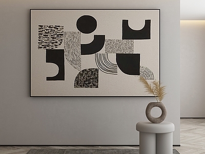 现代侘寂挂画 油画 书房挂画 茶室挂画 客厅挂画 玄关挂画