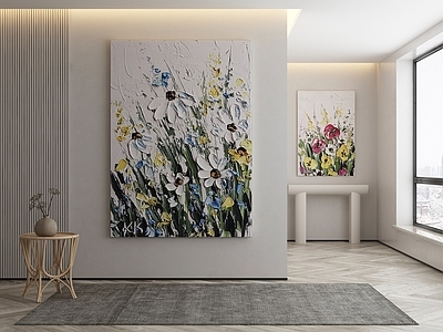 现代侘寂挂画 油画 书房挂画 茶室挂画 客厅挂画 玄关挂画