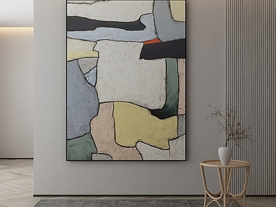 现代侘寂挂画 油画 书房挂画 茶室挂画 客厅挂画 玄关挂画