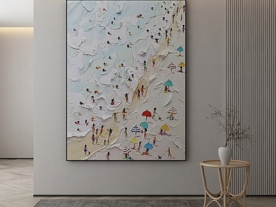 现代侘寂挂画 油画 书房挂画 茶室挂画 客厅挂画 玄关挂画