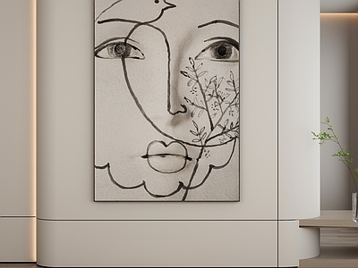 现代侘寂挂画 油画 书房挂画 茶室挂画 客厅挂画 玄关挂画