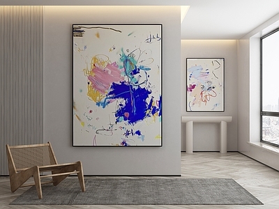 现代侘寂挂画 油画 书房挂画 茶室挂画 客厅挂画 玄关挂画