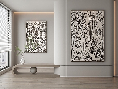 现代侘寂挂画 油画 书房挂画 茶室挂画 客厅挂画 玄关挂画