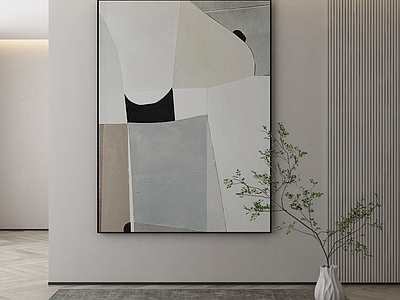 现代侘寂挂画 油画 书房挂画 茶室挂画 客厅挂画 玄关挂画