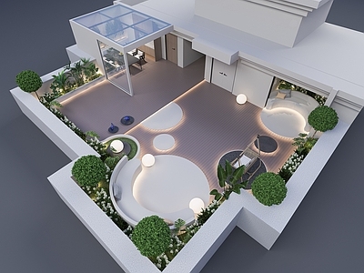 现代阳台 阳台花园植物