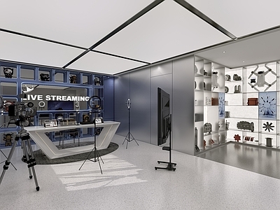 现代直播间 科技直播室