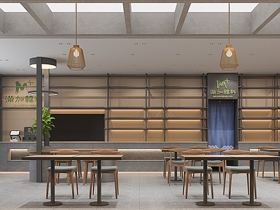 现代其他餐饮空间 韩式料理小吃店