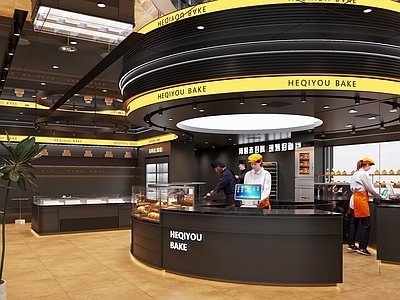 轻奢复古甜品面包店 蛋糕店 面包店 甜品店