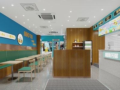 现代其他餐饮空间 粥铺 快餐店