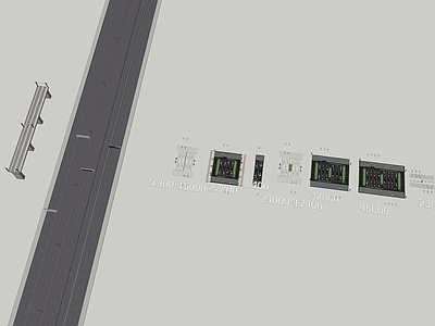 现代道路 车行道 高速公路 铁路 马路 PB3