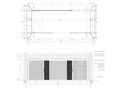 小区主入口 大门 门廊 施工图