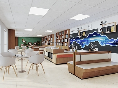 现代茶水间 阅读区 休闲区 读书区