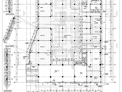 混凝土结构 6层社区服务中心 农贸市场 事务所功能 施工图