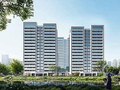 现代高层住宅 现代住宅