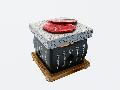 厨房用品 韩式烤肉炉小碳炉 围炉煮茶单人烤炉 韩式铸铁碳烤炉 日式烧烤文字炉 火锅烤肉烧烤炉子
