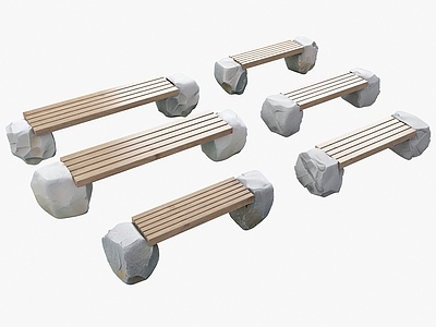 现代新中式座椅座凳 户外座椅 长条座椅 公共座椅 广场座椅 户外景观凳