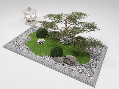 新中式禅意其他景观小品 禅意 庭院小品 花池