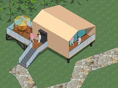 现代极简树屋 民宿
