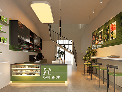 现代奶茶店 现代风格奶茶店