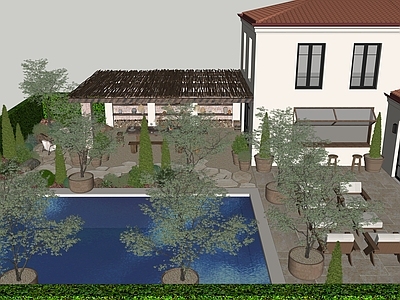 侘寂中古乡村庭院 南法风 侘寂