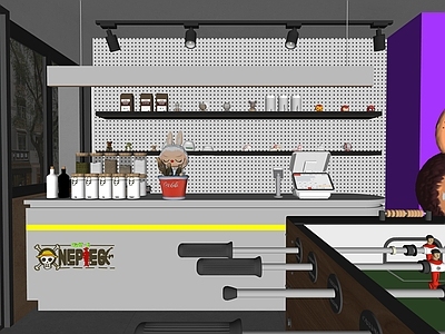 现代工业咖啡厅 现代 工业风 咖啡店