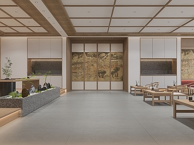 原木教室 书院多功能休闲室