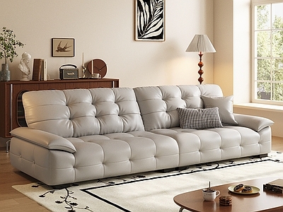 现代极简双人沙发 布艺沙发