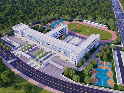 现代学校建筑 现代 学校