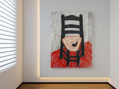 现代中古挂画 字画 油画 画框 画卷 客厅挂画