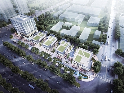 现代创业园区 产业园办公楼 多层办公楼 产业园 产业园区 高层办公楼