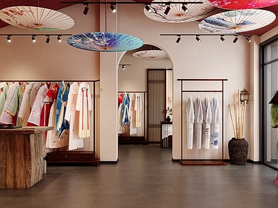 新中式服装店 汉服服装店 女装店