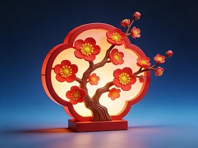 现代新中式景观灯 花灯 景观灯 元宵节 AIGC 雕塑美陈