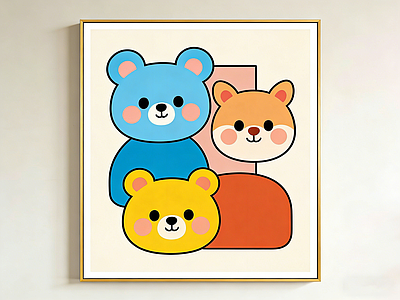 现代装饰画 插画