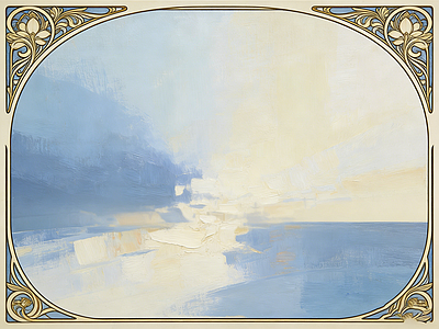 现代装饰画 油画 风景